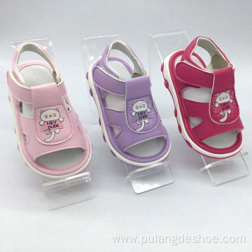 baby girls pu sandals with sound